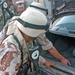 Iraqi Army searches a car during a cordon and search