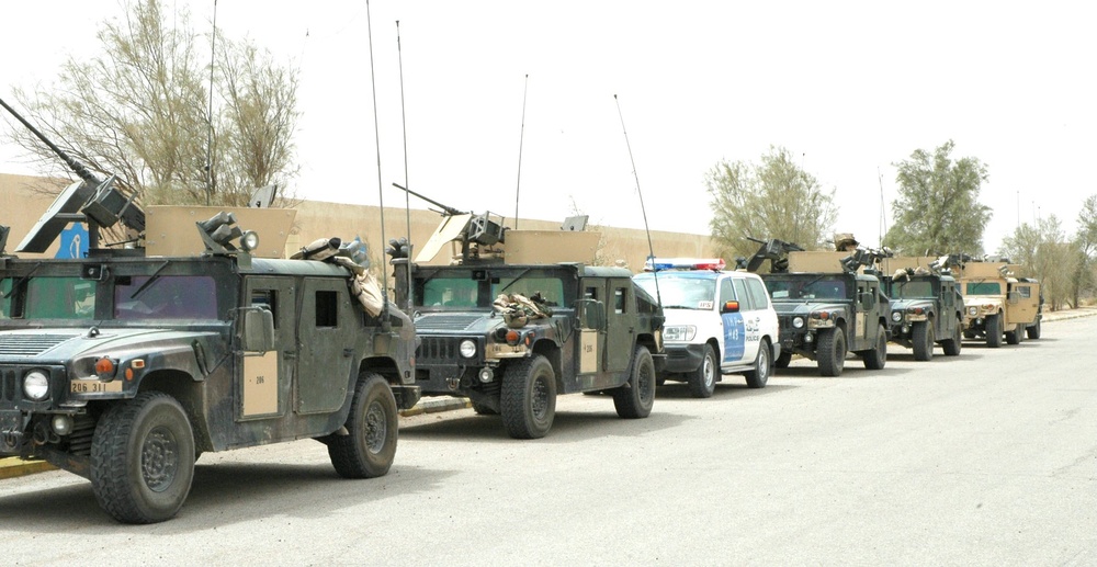 Military police supply, train Iraqi Highway Patrol