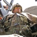 Pfc. Brendon Piper keeps his eye on the vehicles