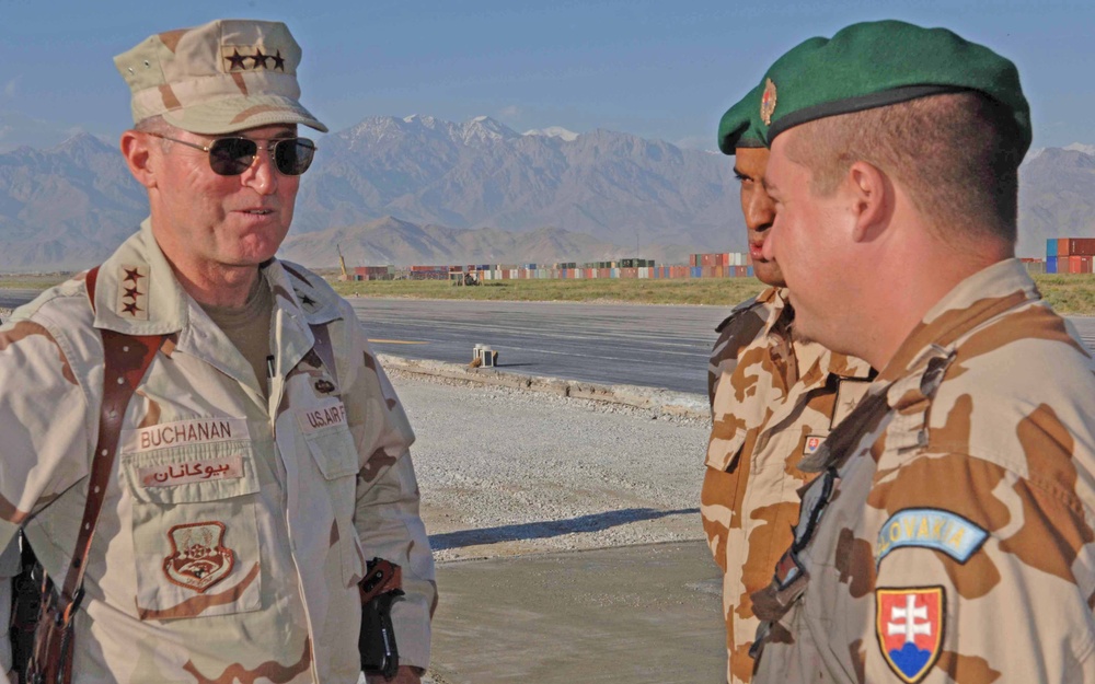 Lt. Gen. Buchanan, III discusses runway repairs