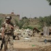 Conducting area of operation sweeps at FOB Iskandariya