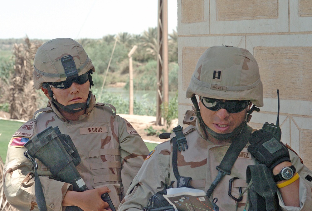 Capt. Johann Gomez and Pfc. Veronica Woods