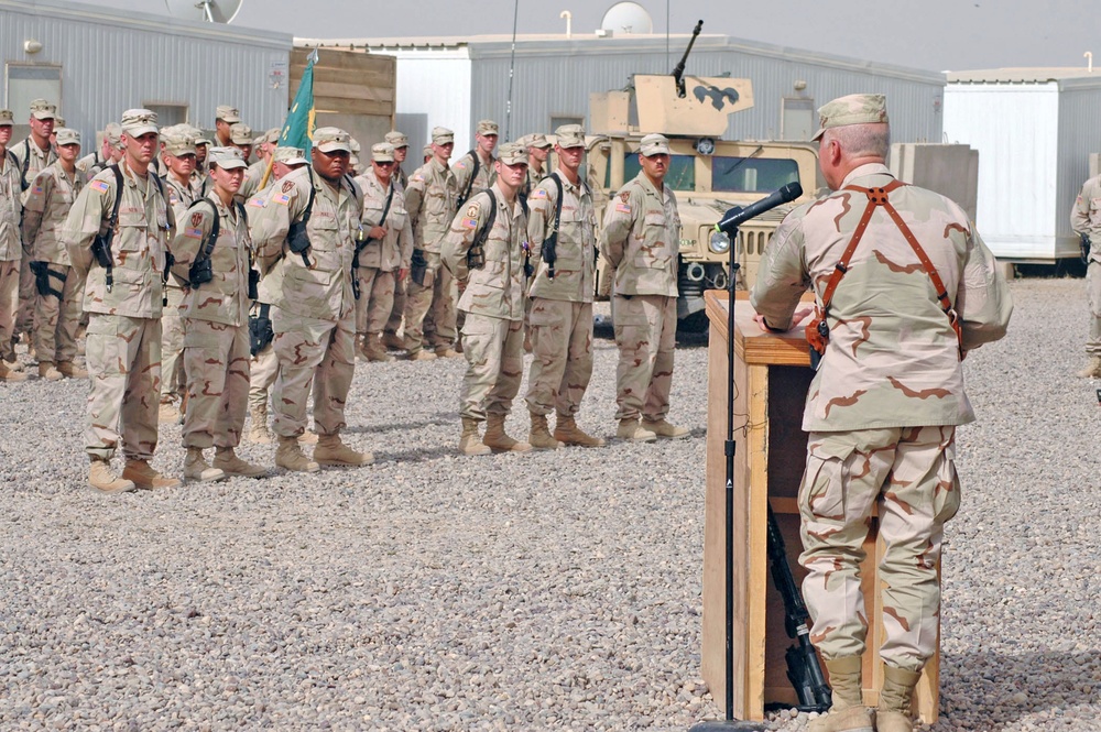 Lt. General John R. Vines addresses the Soldiers