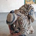 A Soldier searches through medical supplies