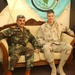 General Kaleel talks with Maj. Gen. Rodriguez