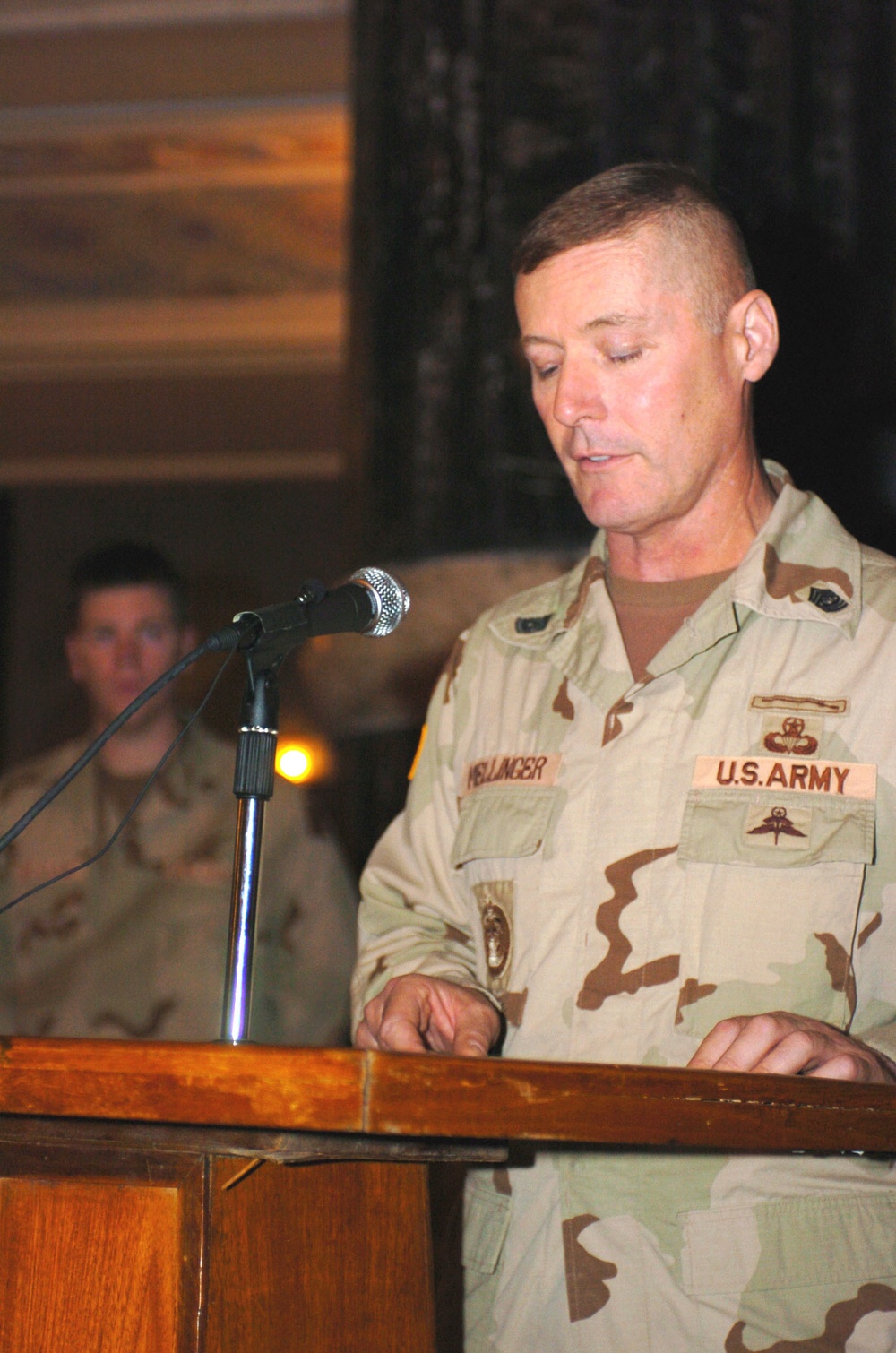 Sgt. Maj. Mellinger speaks about the significance of Independenc