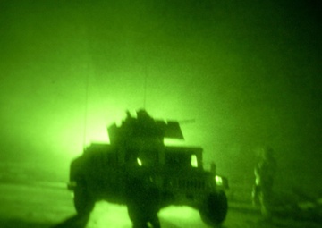 Soldiers conduct cordon and search for VBEID fabricators.