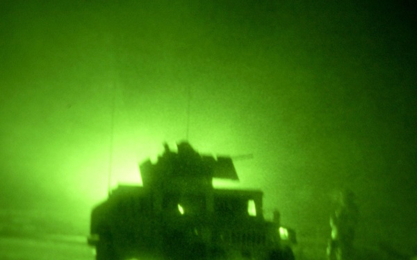 Soldiers conduct cordon and search for VBEID fabricators.