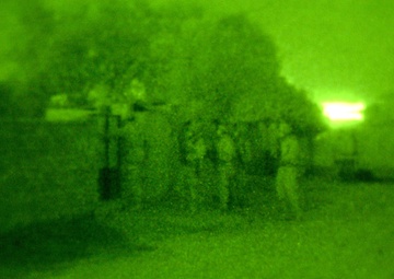 Soldiers conduct cordon and search for VBEID fabricators.