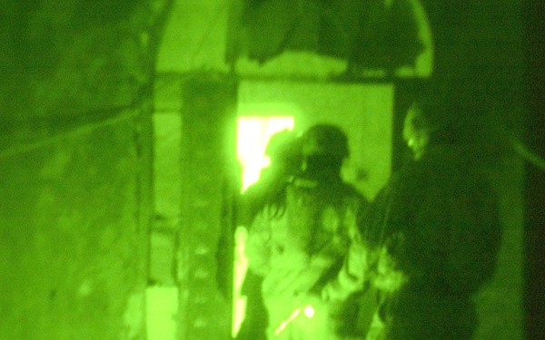 Soldiers conduct cordon and search for VBEID fabricators.
