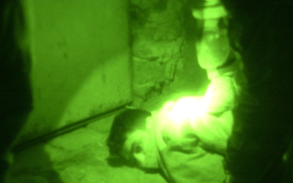 Soldiers conduct cordon and search for VBEID fabricators.