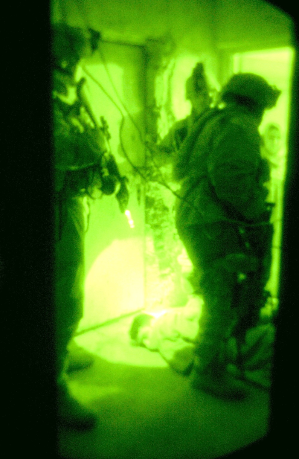 Soldiers conduct cordon and search for VBEID fabricators. Soldiers conduct cordon and search for VBEID fabricators.