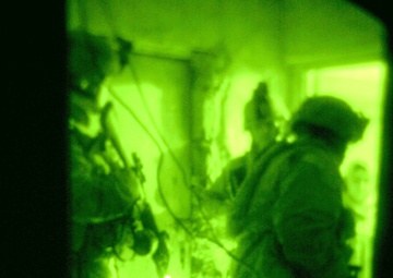 Soldiers conduct cordon and search for VBEID fabricators.