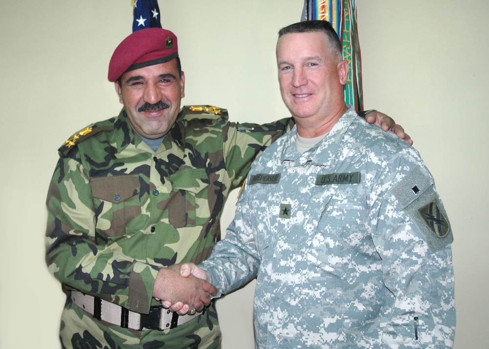 GEN Essa Bahar visits with General Stewart Rodeheaver