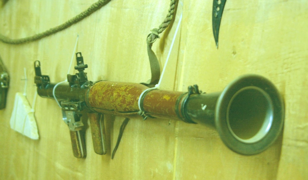 Confiscated grenade launcher