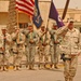 1st Sgt. Stepehen Coville renders a salute