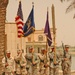 The color guard stand at the position of attention