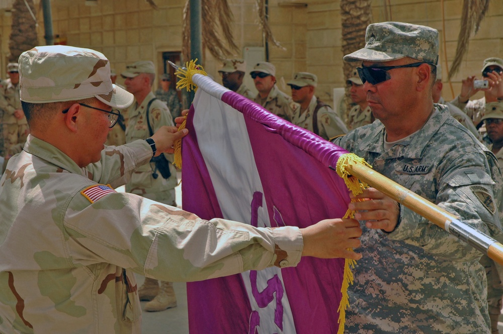 Col. Joe Uson Jr. and Command Sgt. Maj. Kent Harada