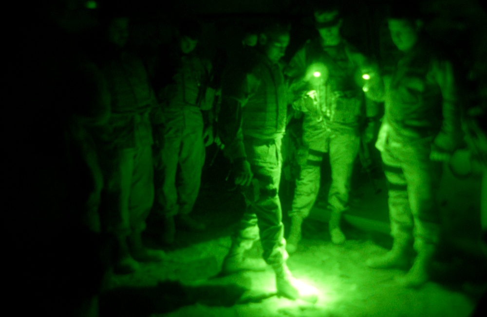 Capt Jody S. Guidry is giving last minute instruction