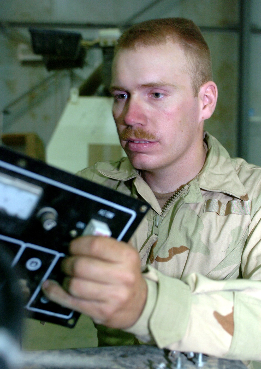 Sgt. James A. Fowler repairs2