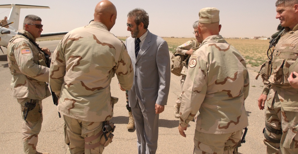 General George w. Casey and the Ministry of Defense visit the TF Freedom AO