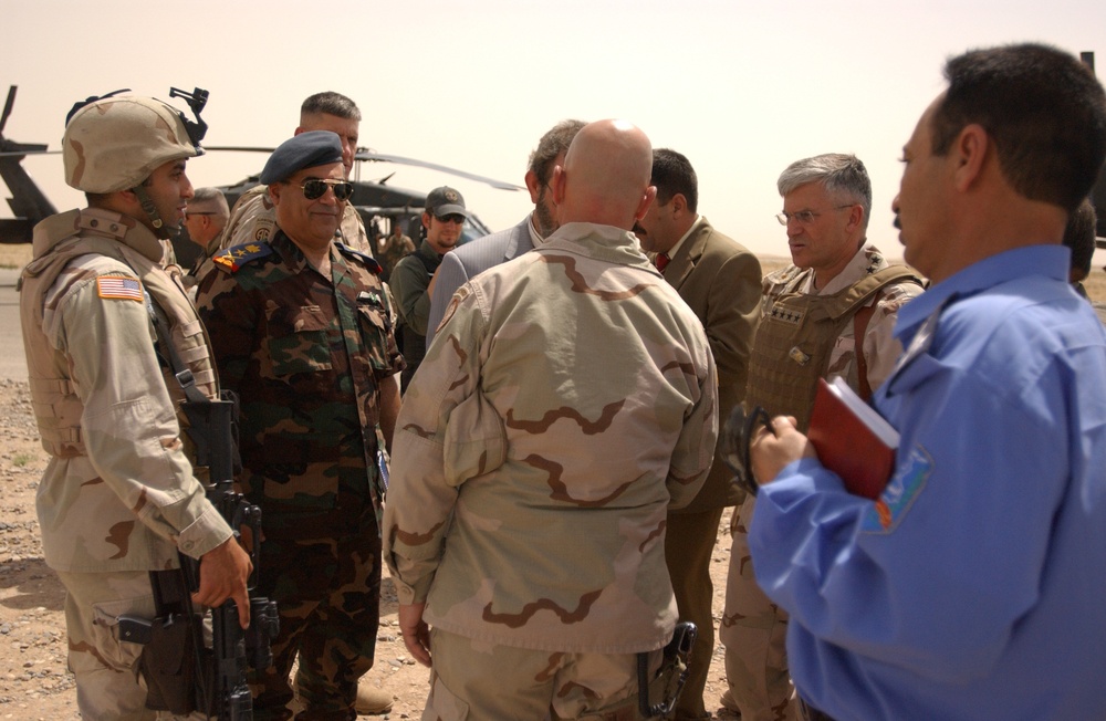 General George w. Casey and the Ministry of Defense visit the TF Freedom AO