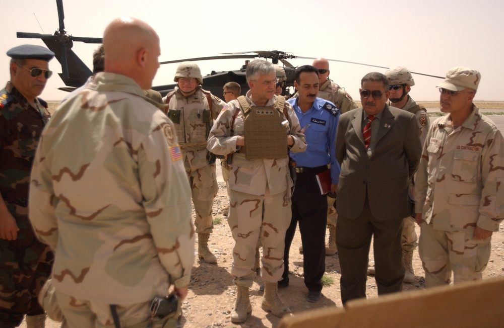 General George w. Casey and the Ministry of Defense visit the TF Freedom AO