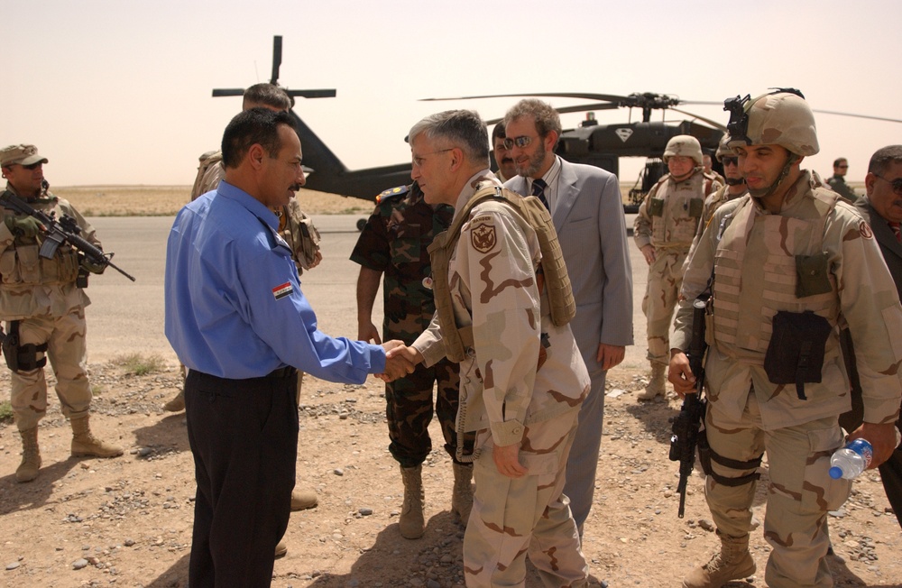 General George w. Casey and the Ministry of Defense visit the TF Freedom AO