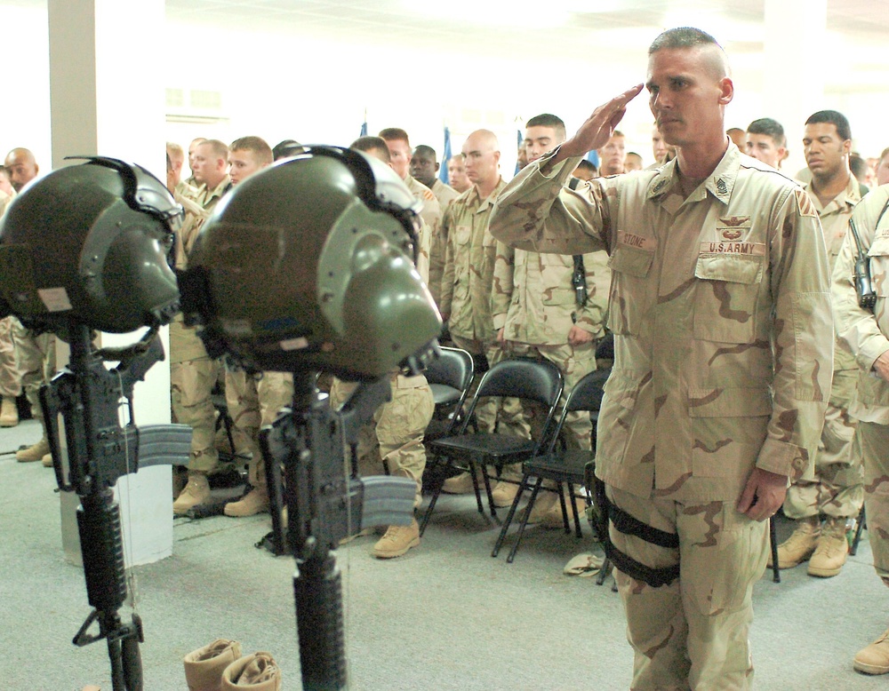 CSM Stone renders honors in rememberance of two warriors
