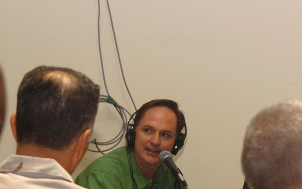 Michael Graham speaks with Soldiers from Camp Arifjan