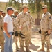 Maj. Gen. Rodriguez takes a tour of the facilities in Al Haman Alil