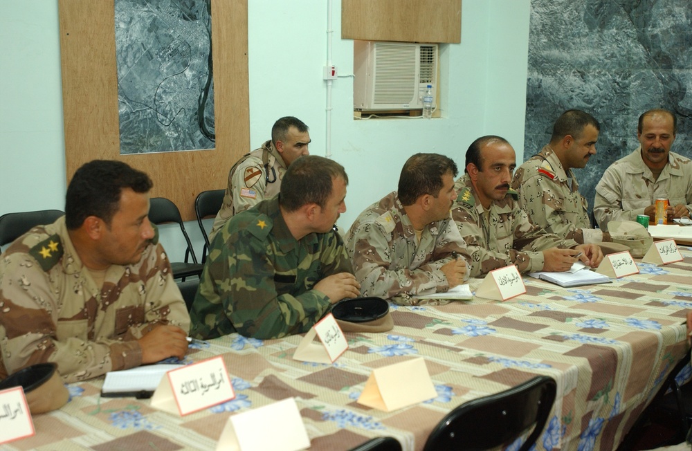 Maj. Gen. Rodriguez discusses the needs of the Iraqi troops