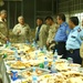 The Police Chief of Mosul, Maj. Gen. Rodriguez and other guests have lunch