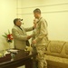 Maj. Gen. Rodriguez meets with the Police Chief of Mosul.