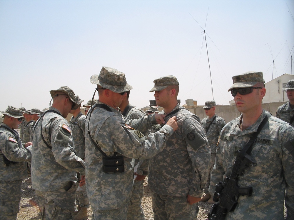 National Guard Soldiers get Combat Infantryman Badge