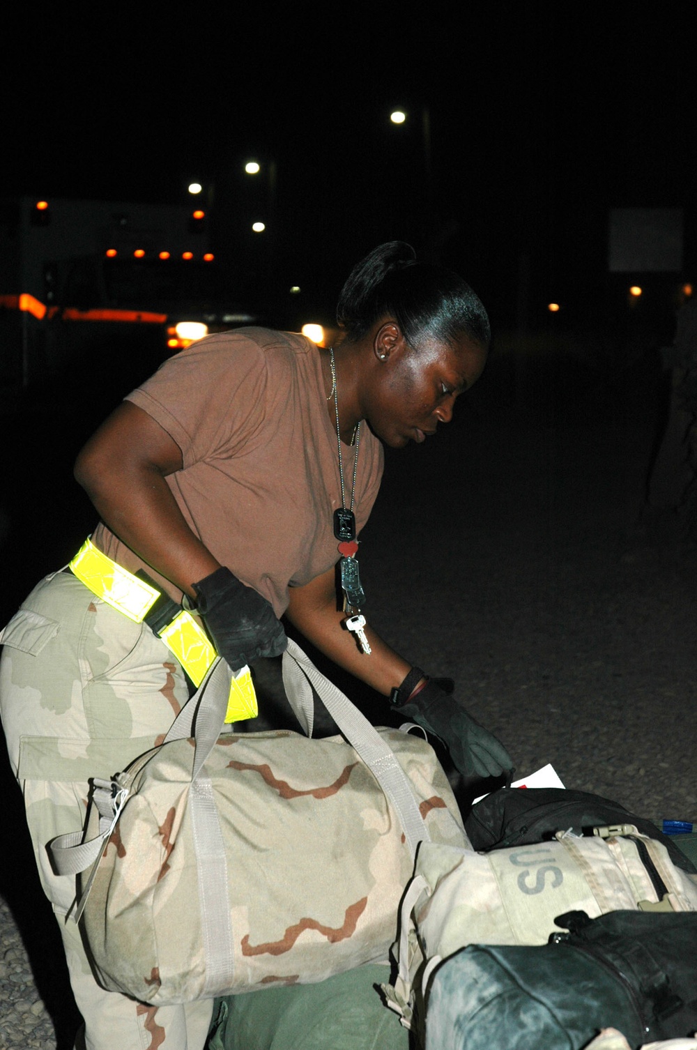 SSG Konshinea Edwards Prepares for Medical Evac