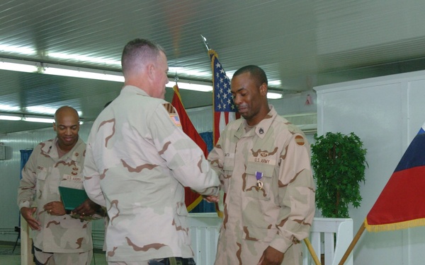Truck Driver Receives Purple Heart