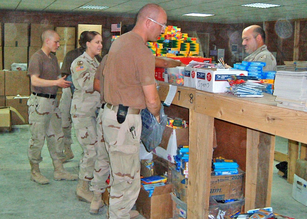 VFW Leaders Visit Operation Provide School Supplies at FOB Warrior