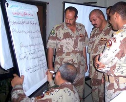 Iraqi Army Battle Staff Trains on Civil Military Operations
