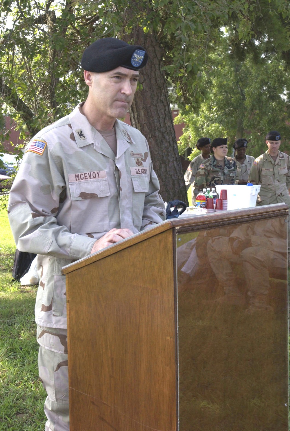 53rd Headquarters and Headquarters Detachment farewell ceremony