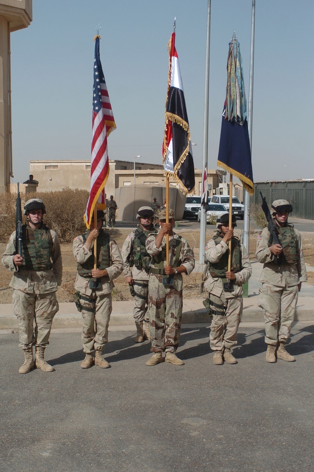 Transfer of Ownership ceremony at Forward Operating Base Dagger