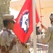 3rd Brigade Combat Team Soldiers remove the Colors