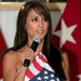 Leeann Tweeden boosts the morale of troops stationed at Camp Liberty,
