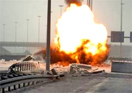 Military Police provide security for bomb squad