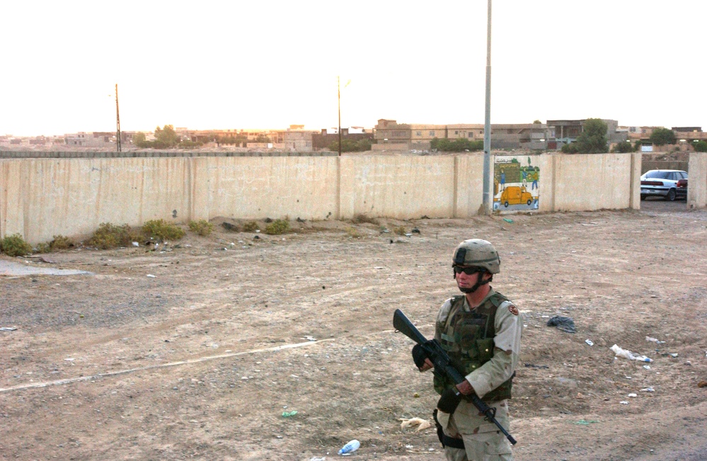 SPC Douglas on Guard Duty