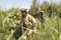 Pfc. Marston and Sgt. Henson come out from concealment