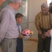 Mayor og Balad, Fauzi Ahmed Khalaf hands scissors to an Iraqi doctor