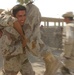 Iraqi Soldiers practice the fireman carry