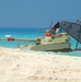 An Egyptian M-60 tank leaves an American LCU