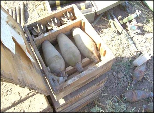 Contents of a weapons cache